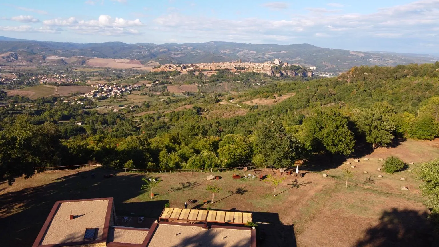 Vista panoramica su Orvieto dall'agriturismo Affaccio su Orvieto